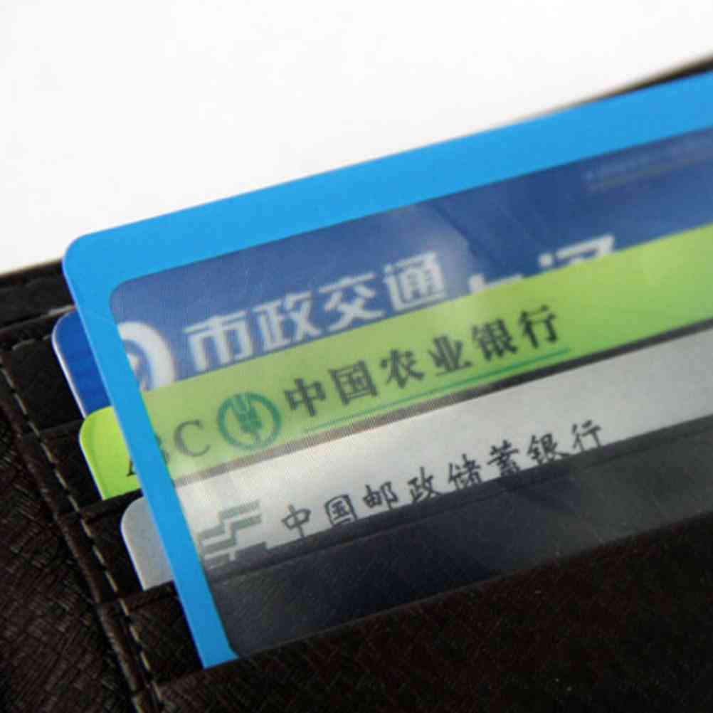 Loupe grossissement lentille de Fresnel grossissante, format de carte de crédit de poche verre transparent