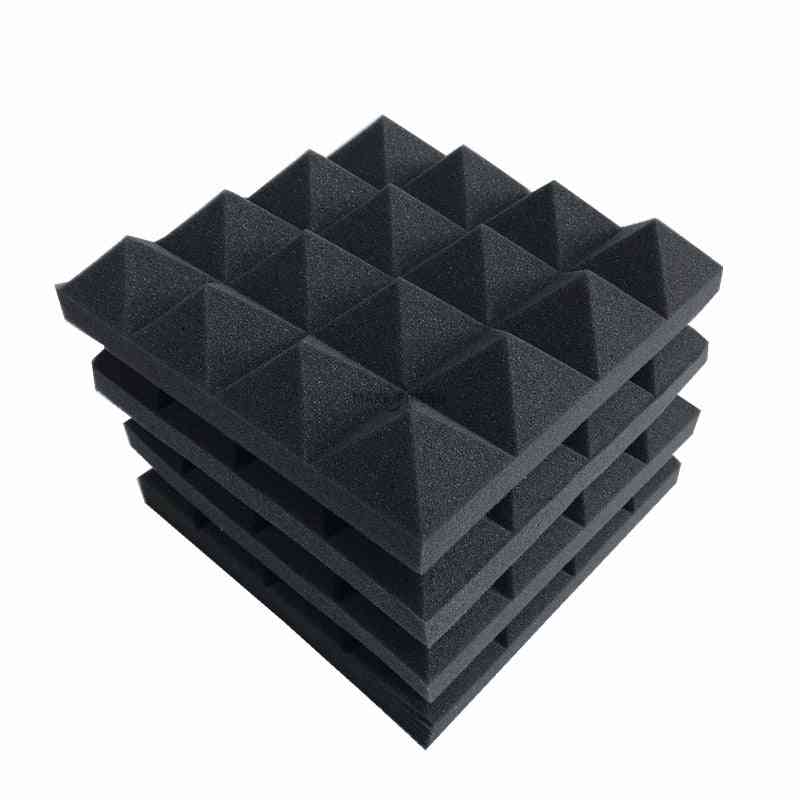 Studio Acoustic Soundproof Foam, Pyramid Sound Absorption Treatment Panel Tile