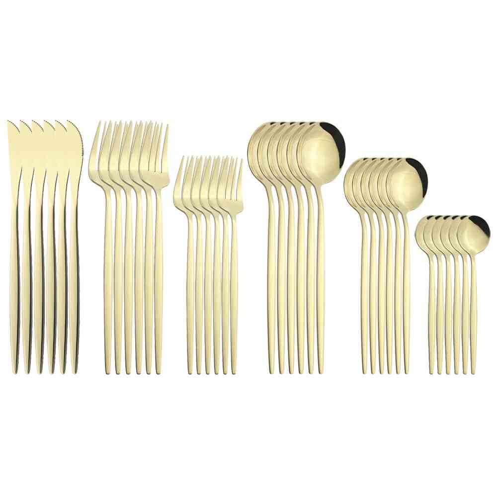 36pcs Stainless Steel Tableware Cutlery Set