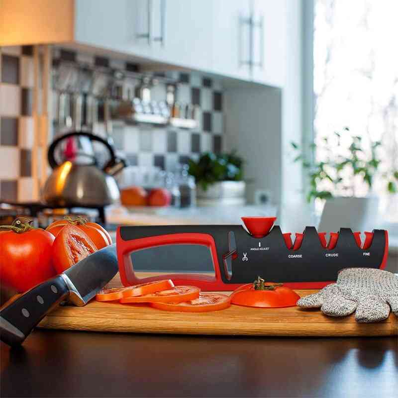 5in1 Professional Kitchen Knives Grinder Scissors Sharpening