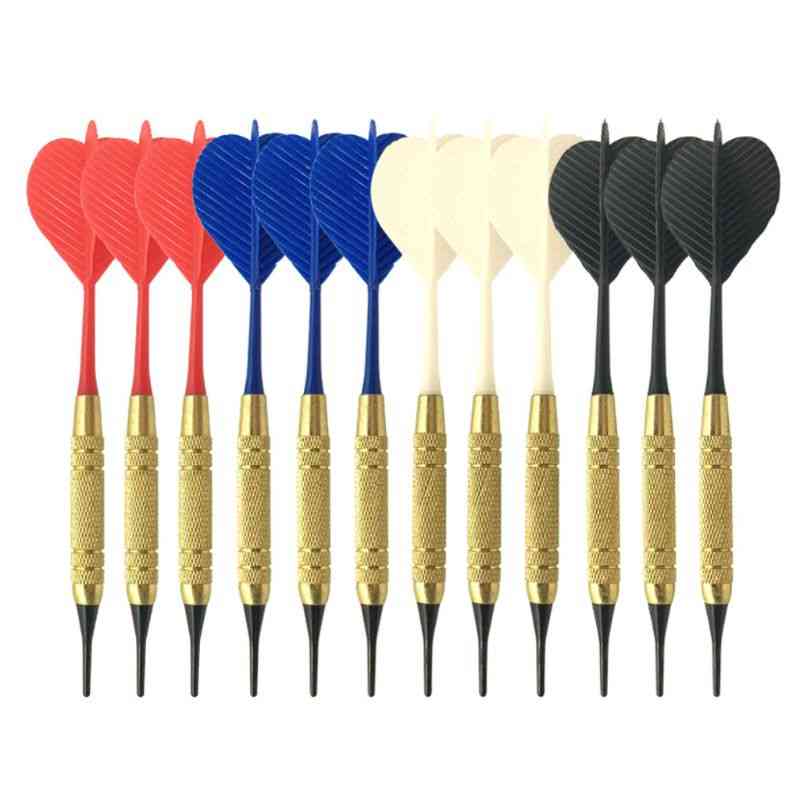 Professionel nylon soft tip dart pc aksel til elektronisk plast dartboard hjem bar 147mm soft tip dart sæt tilbehør