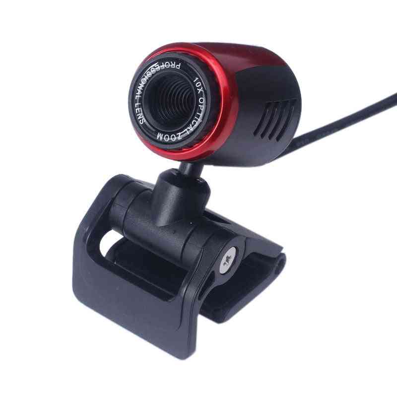 Webkamera med mic clip-on for datamaskin pc / bærbare datamaskiner