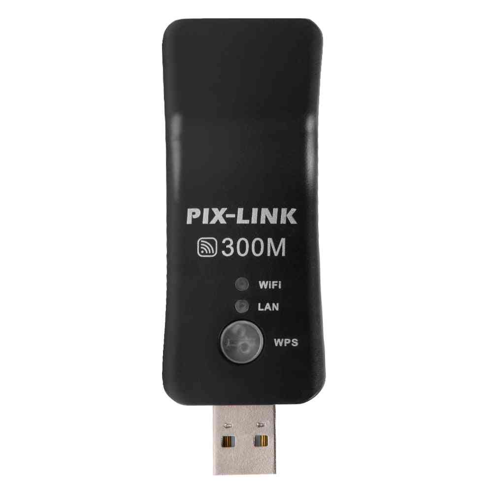 Usb- Tv Wifi 300mbps, Wireless Receiver, Dongle Adapter