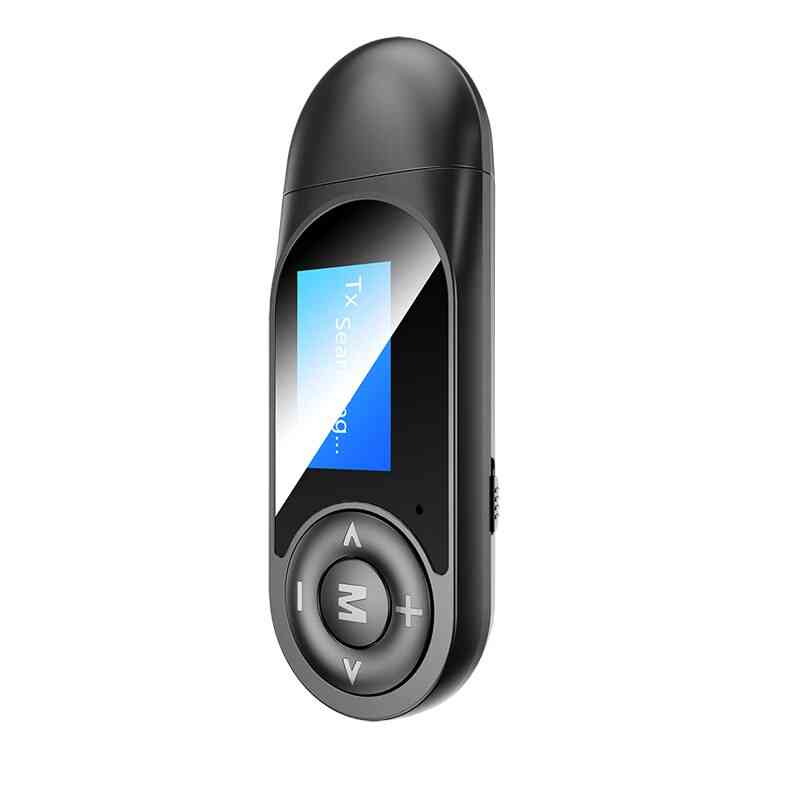 Bluetooth-5.0 Audio Receiver, Transmitter With Lcd Display, Usb Dongle