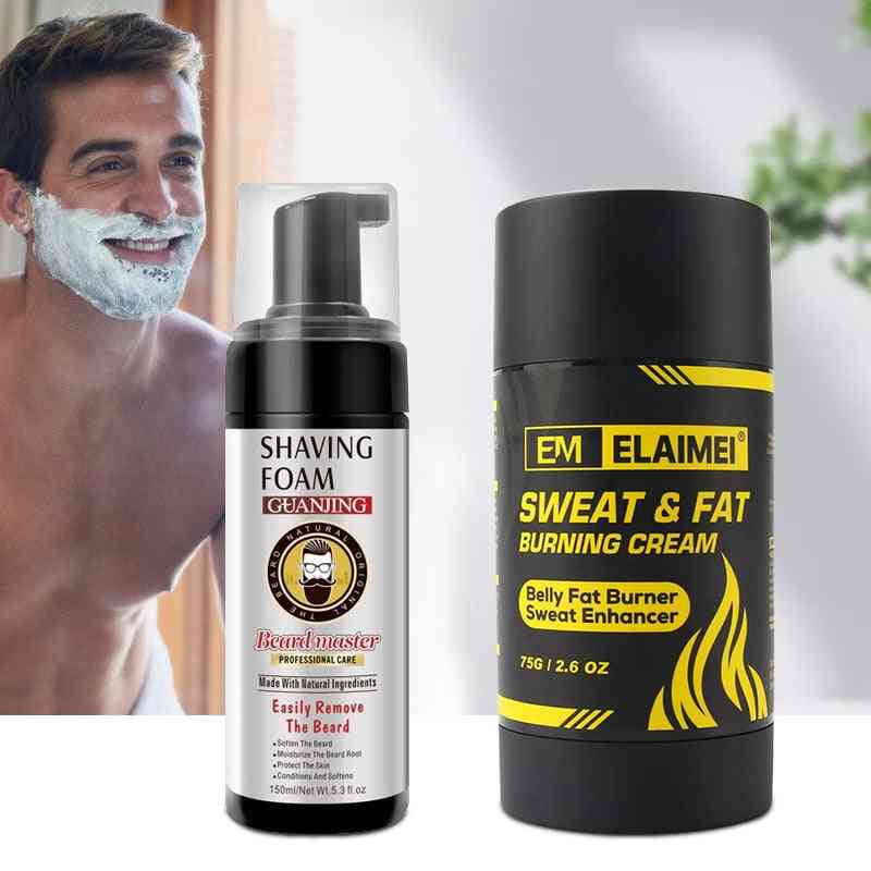 Beard Shaving Foam With Sweat Fat Burning Cream