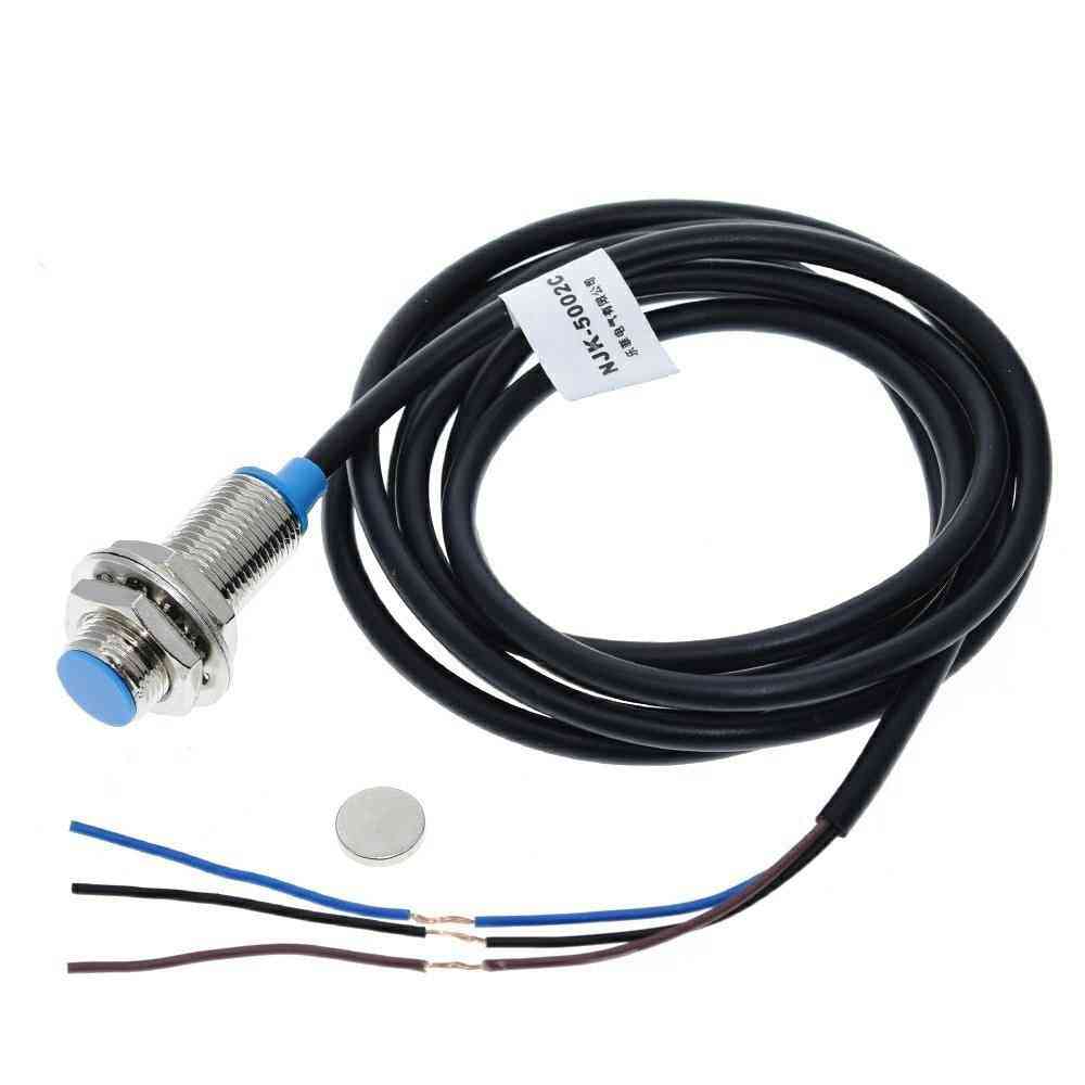 Njk-5002c Hall Effect Sensor Proximity Switch, Normally Open + Magne For Arduino