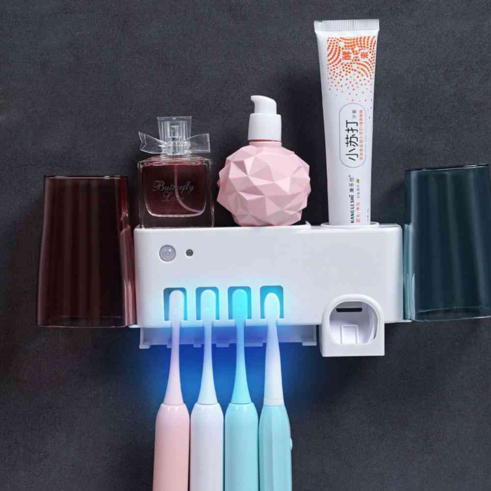 Support de nettoyage de brosse désinfectante pour brosse à dents uv à énergie solaire