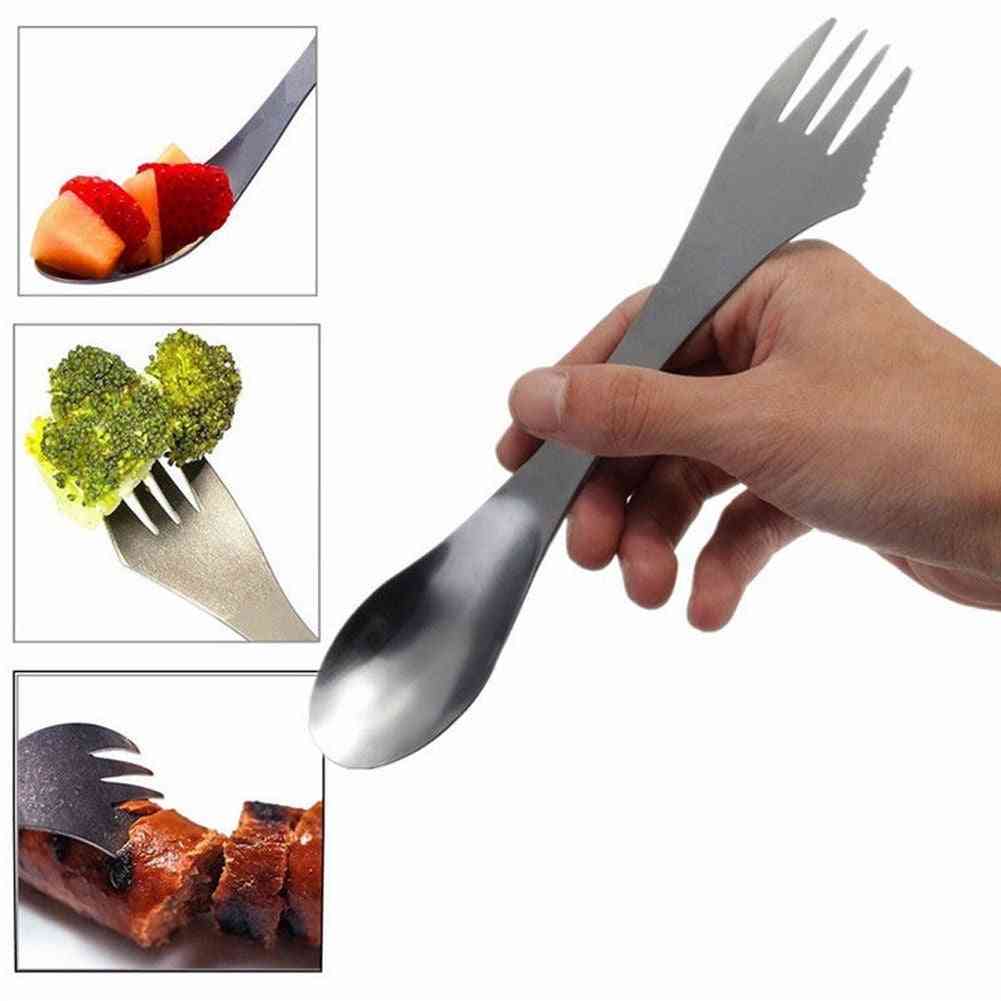 Stainless Steel Cutlery Tableware Spork Fork Spoon