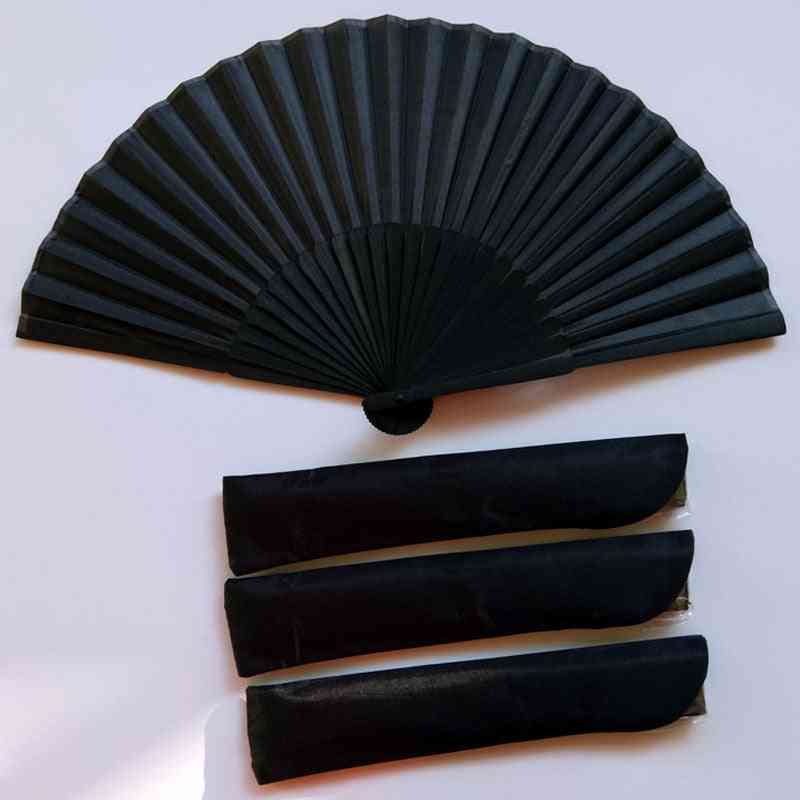 Chinese Style Black Vintage Hand Fan
