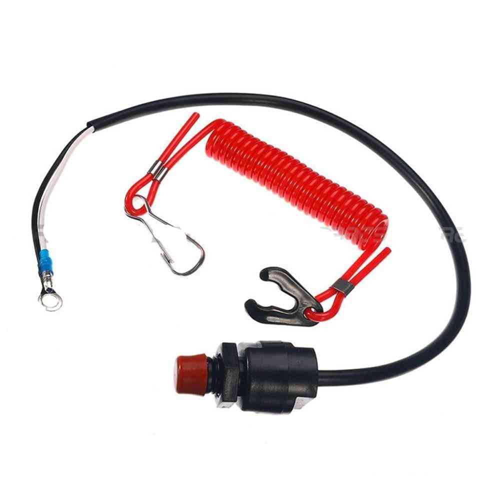 Outboard Engine Kill Switch Key Rope Safety Lanyard Tether