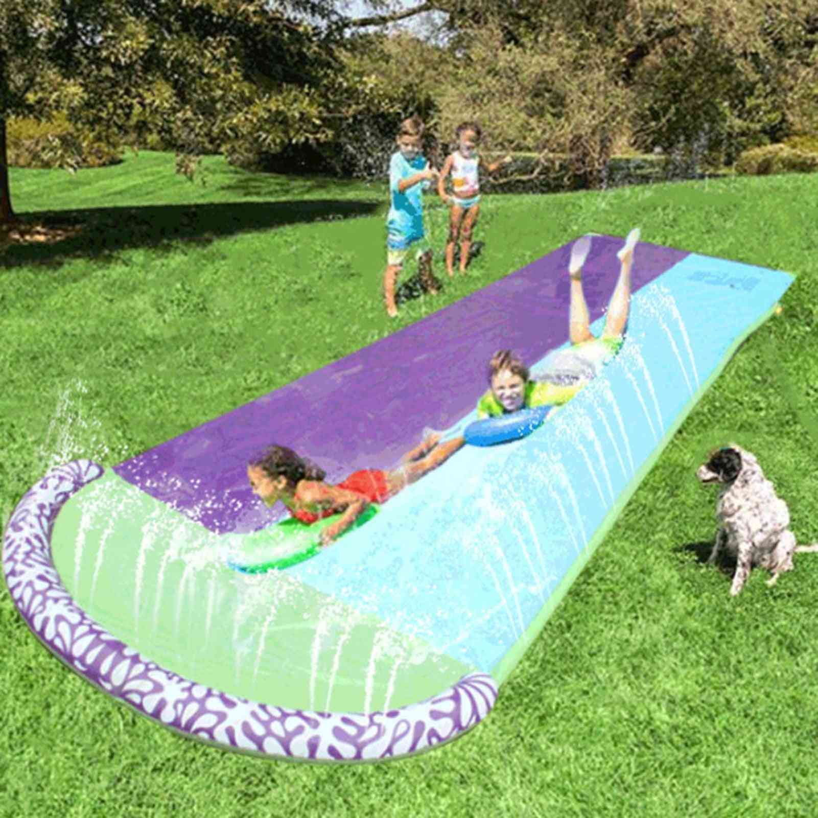 Double Surf Water Slide Pvc Inflatable Lawn Water Slides Pools