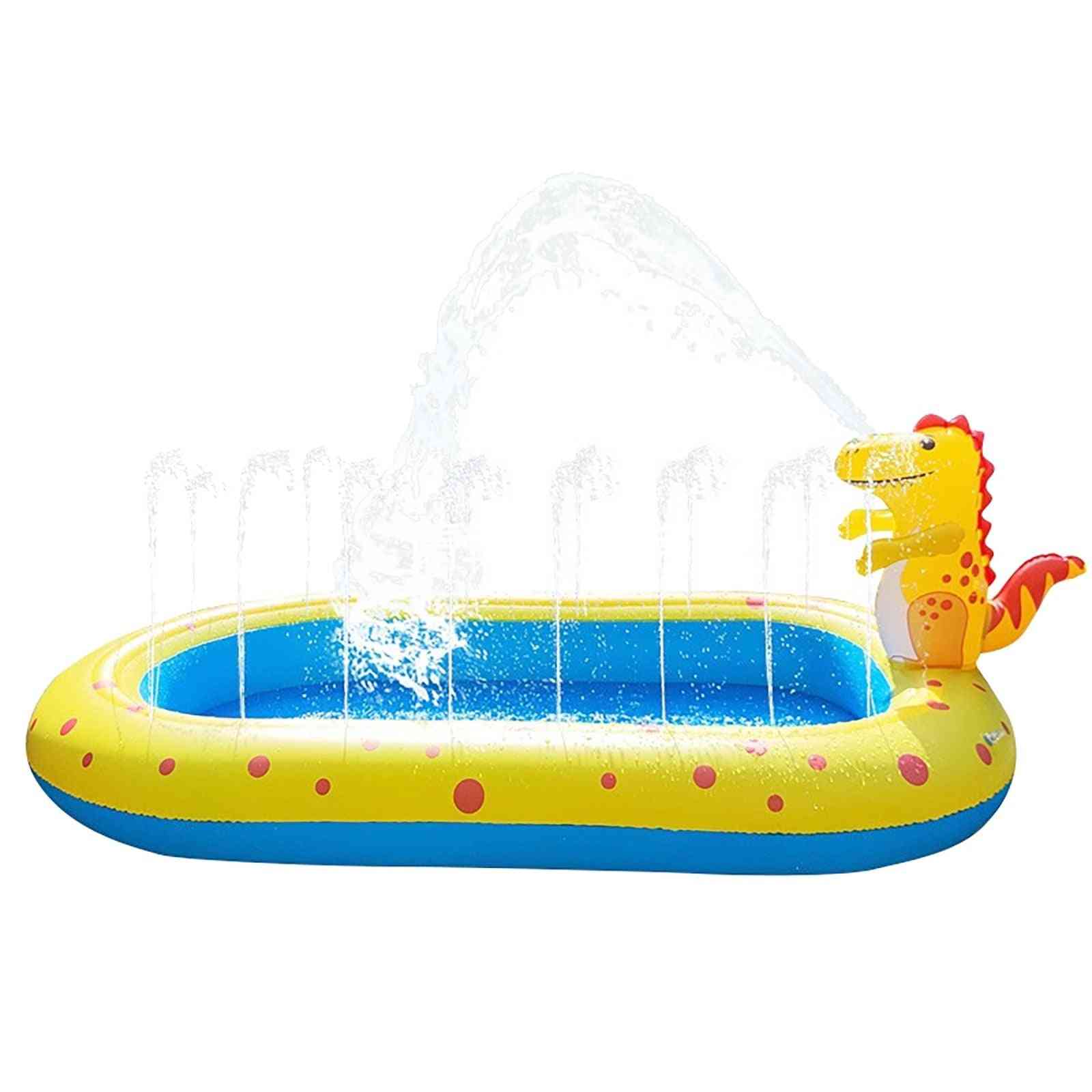 Barn uppblåsbar pool, fontän vattningsmatta cirkel för bad, vattenpark sommar simma flottör vatten kul