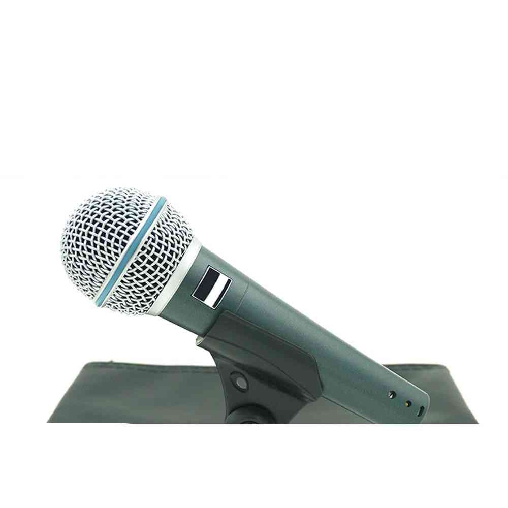 Super-cardioid Beta Dynamic Wired Microphone Mic For Live Vocals Karaoke Stage