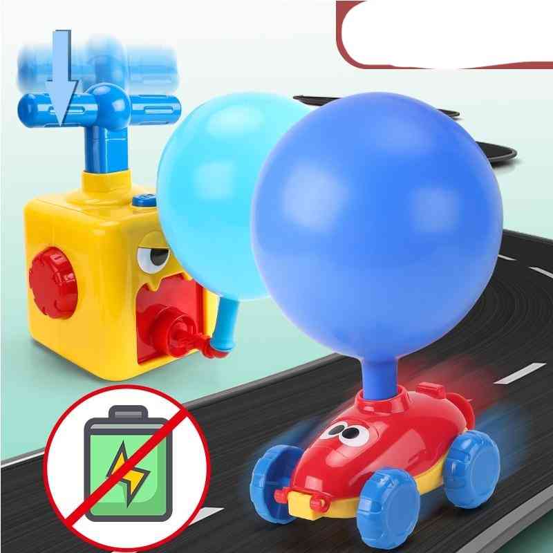Children Cute Car, Inertial Power Balloon Toy, Boy Model Educational Science Experiment For Kid