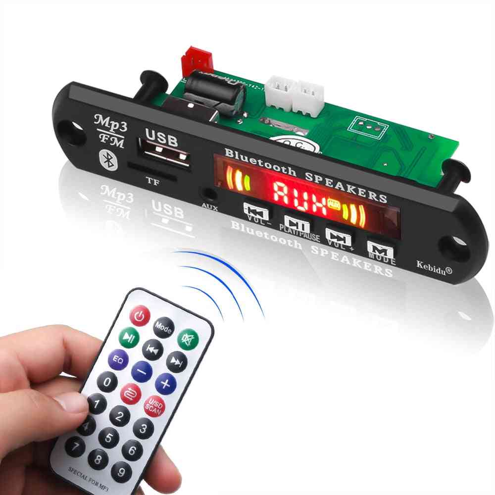 Amplifier- Mp3 Decoder Board, Bluetooth Car Player, Usb Recording Module