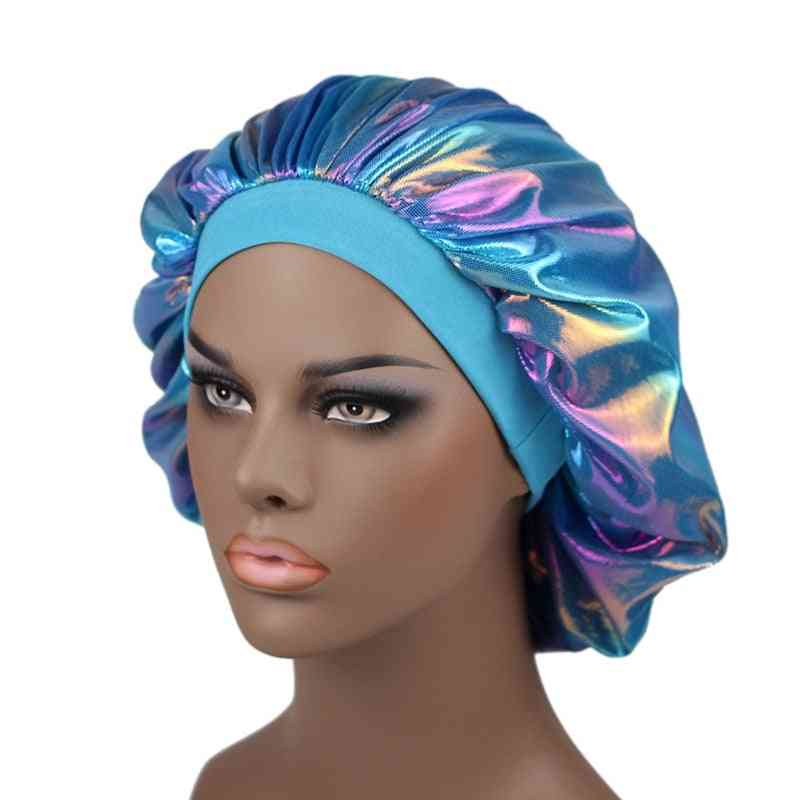 Elastic Wide Band Bonnet Hair Care Cap