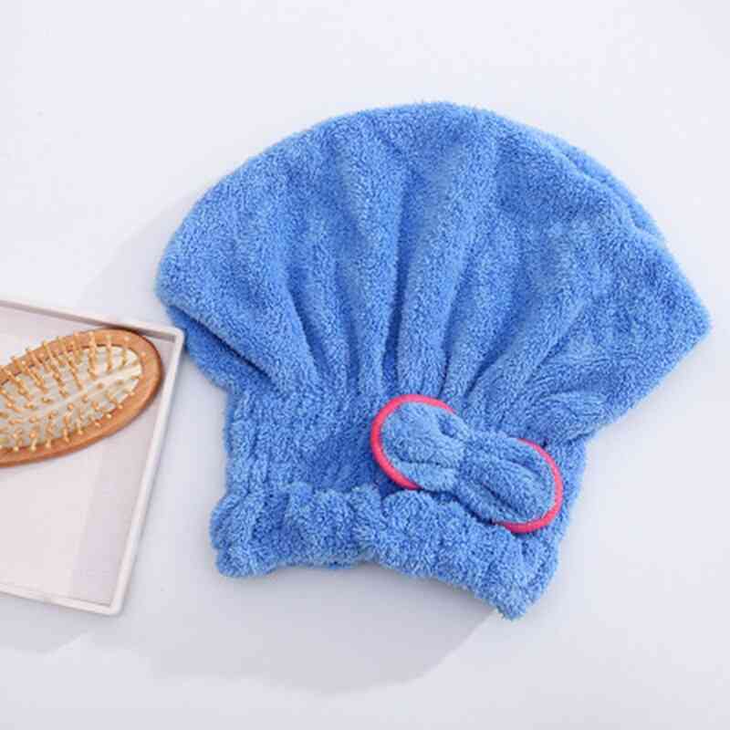 Coral Velvet Quick Hair Drying Hat