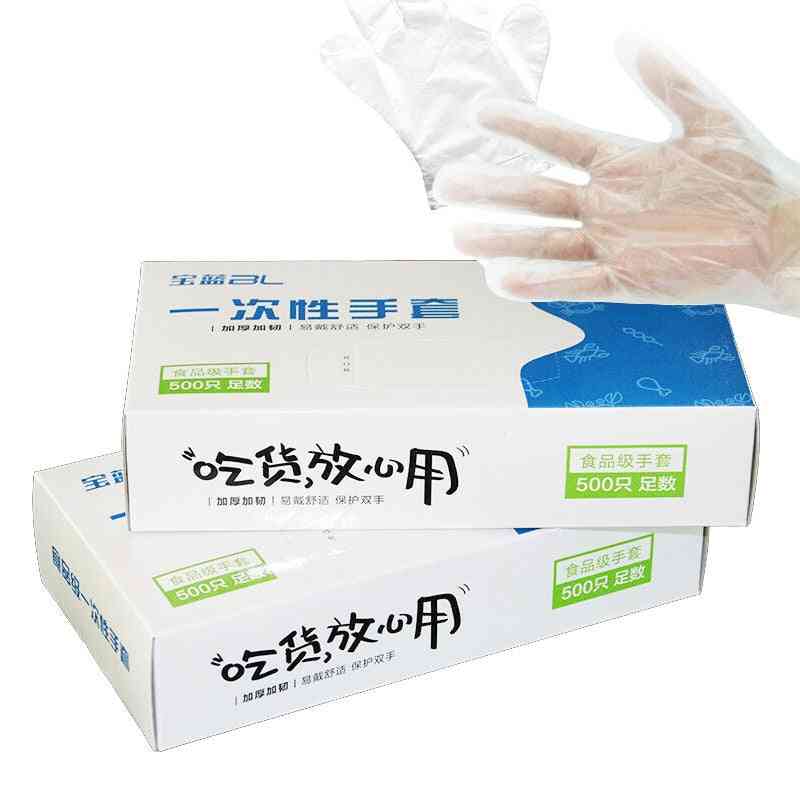 Eco-friendly Food Cleaning Plastic Disposable Gloves
