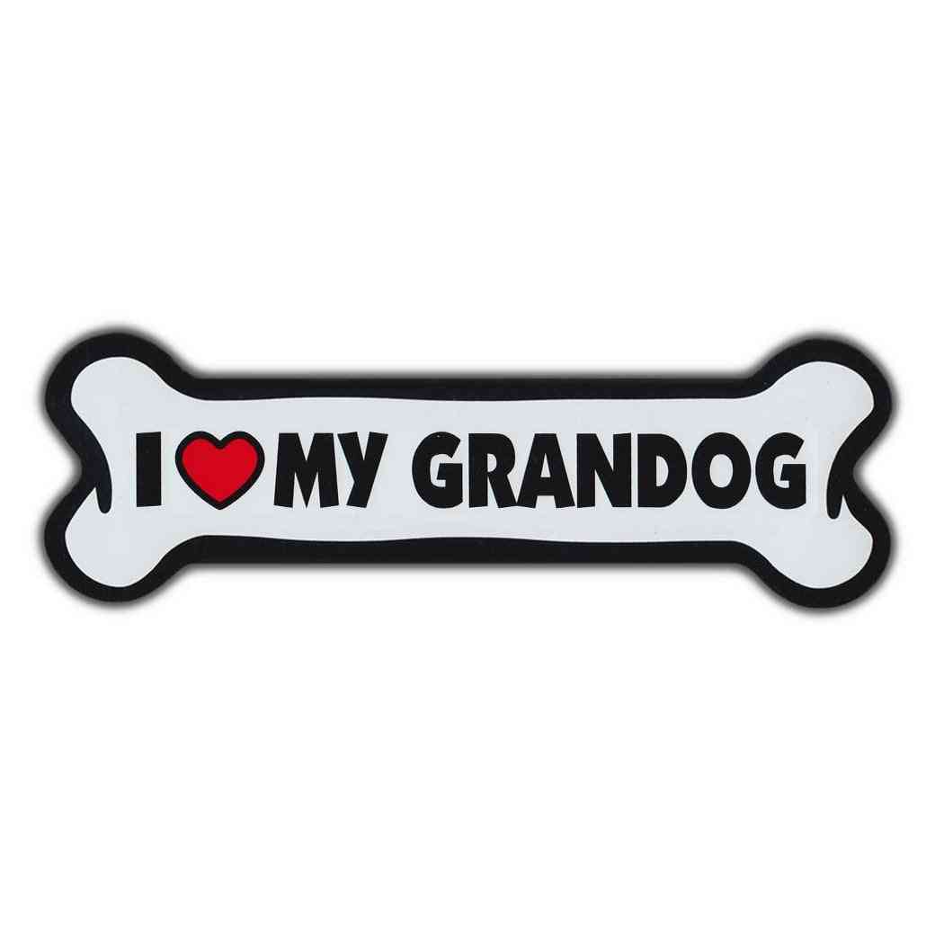Bone Magnet - I Love My Grandog