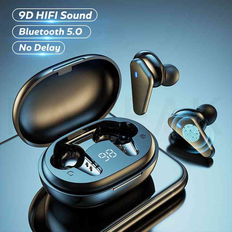 Noise Cancelling 9d Stereo Sports Earbuds Headsets With Microphone