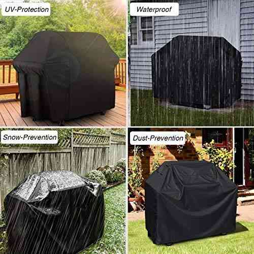 Electric Barbeque Grill Protection Black Cover