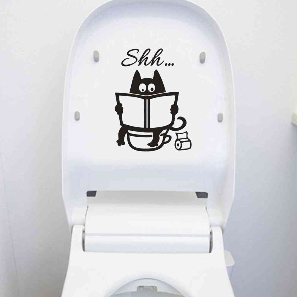 Cute Cat Fashion Toilet Sticker