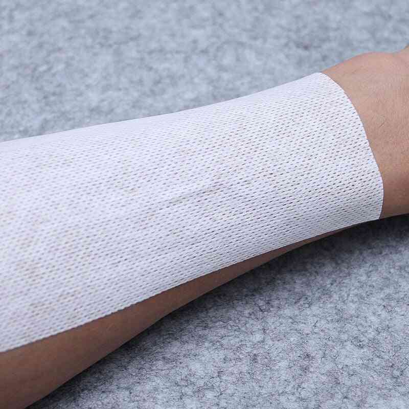 Medicinsk fiberduk, självhäftande plåster som andas, bandage första hjälpen, allergivänlig fixering av sårförband