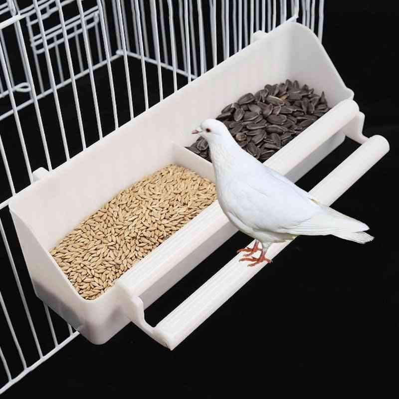 Parrot Birds Water Hanging Bowl Parakeet Feeder Box