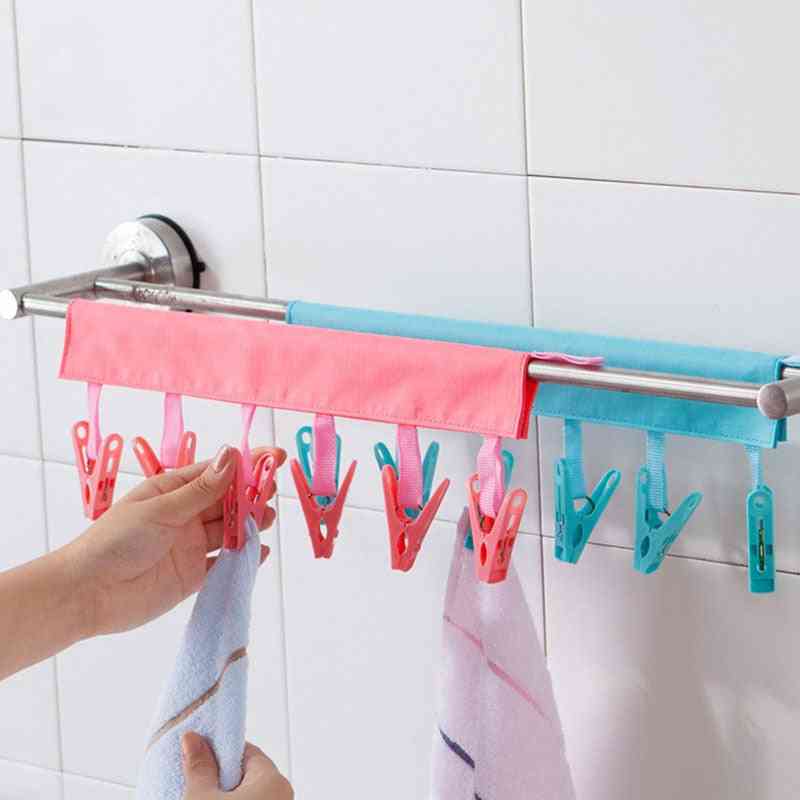 Multifunction Clothespin, Travel Supplies Foldable Clothes Rack