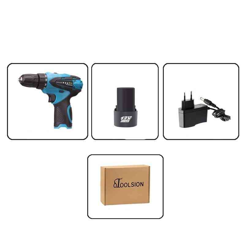 Electric Lithium-ion Battery Screwdriver Drill