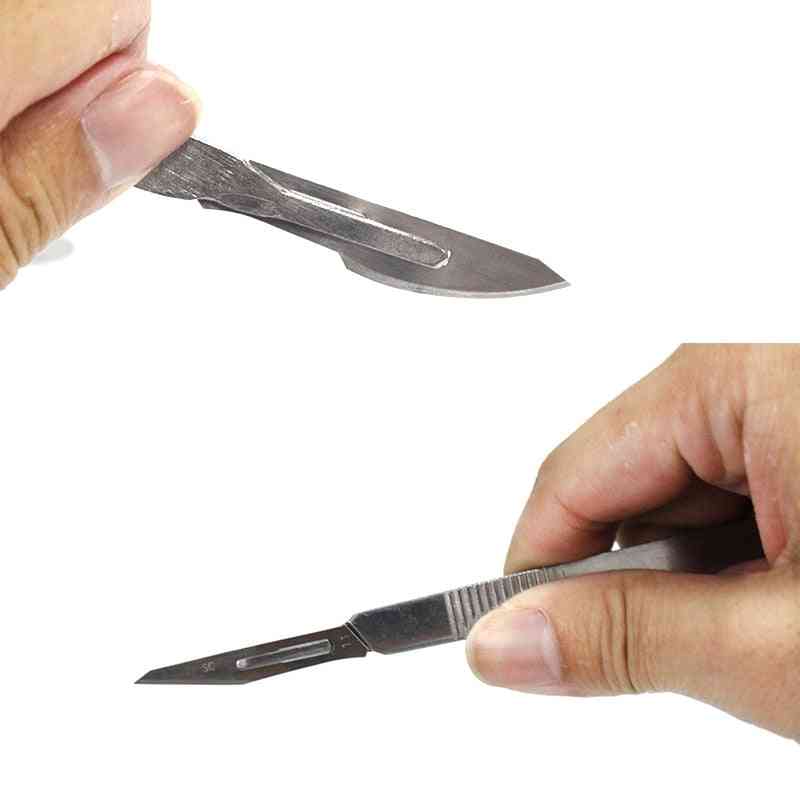 Carbon Steel Carving Metal Scalpel Handle And Blades Knife