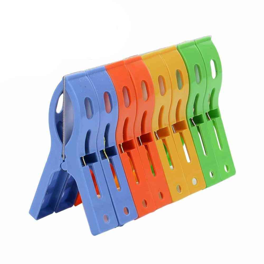 Hot 8ps/set Plastic Hanger Clips For Laundry Clothes