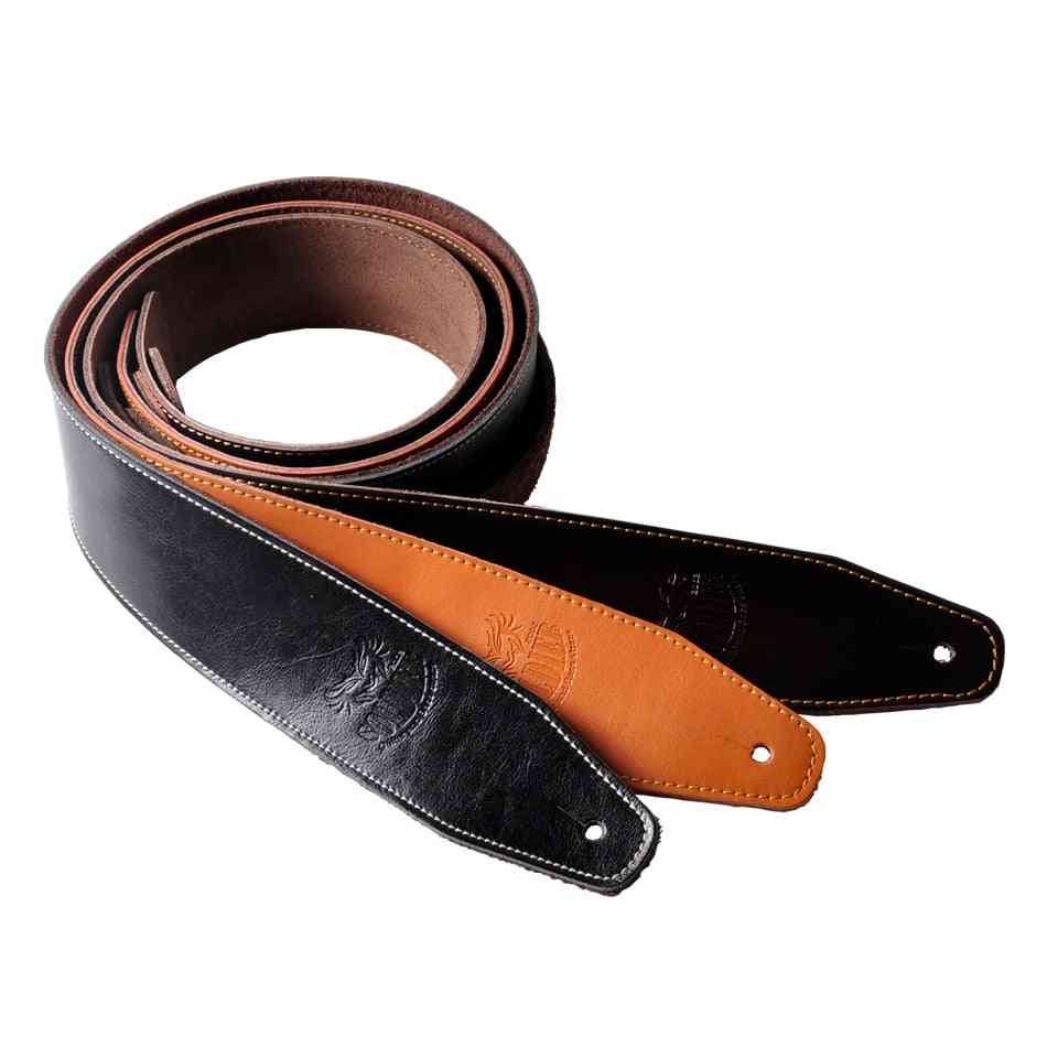 Genuine Cow Leather Soft Durable Guitar Belt