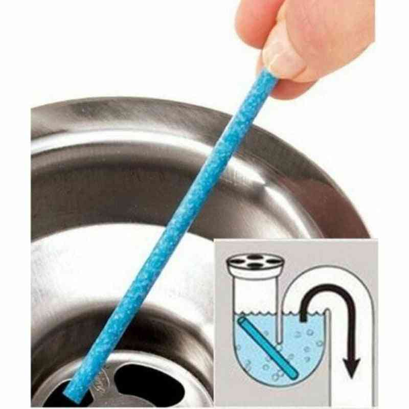 12pcs/set Sink Drain Cleaning Rod Decontamination To Deodorant Sewer Cleaner