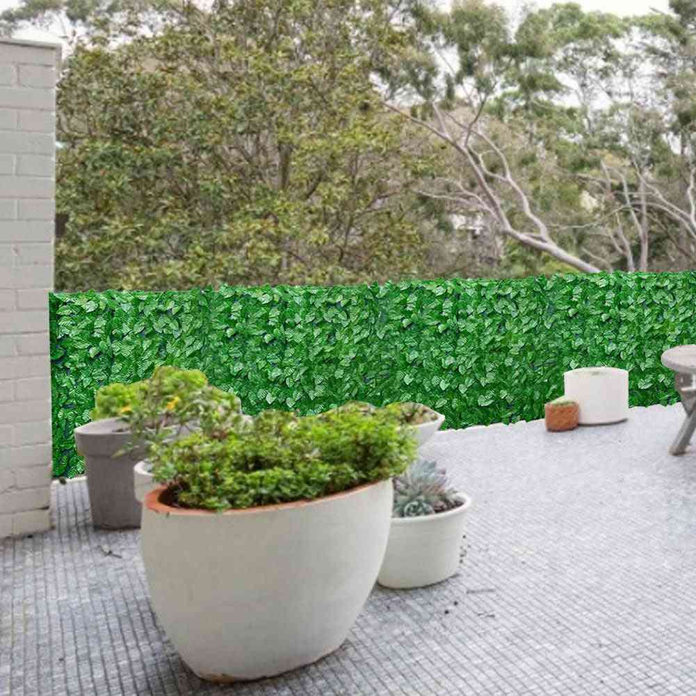 Artificial Leaf Privacy Fence