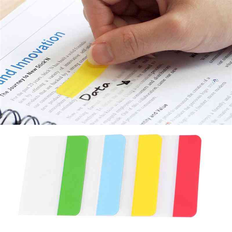 Re-stickable, Durable, Bookmarks Classified Index Sticker Markers For Student