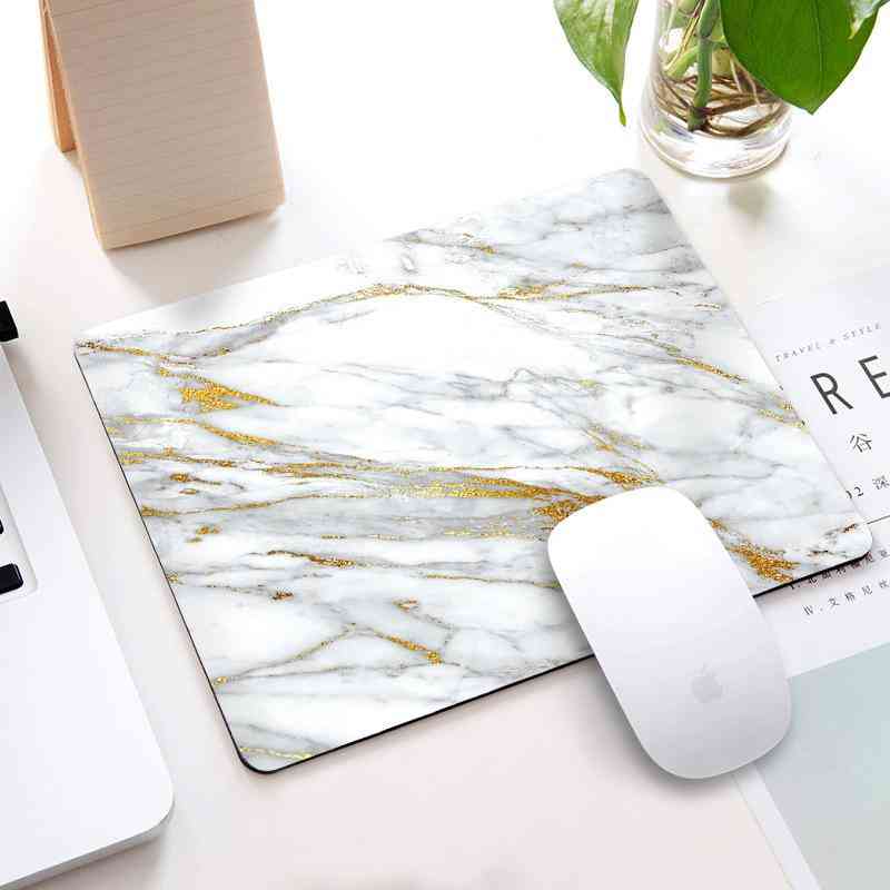 Marble Pattern, Non-slip Office Desk Mouse Mat