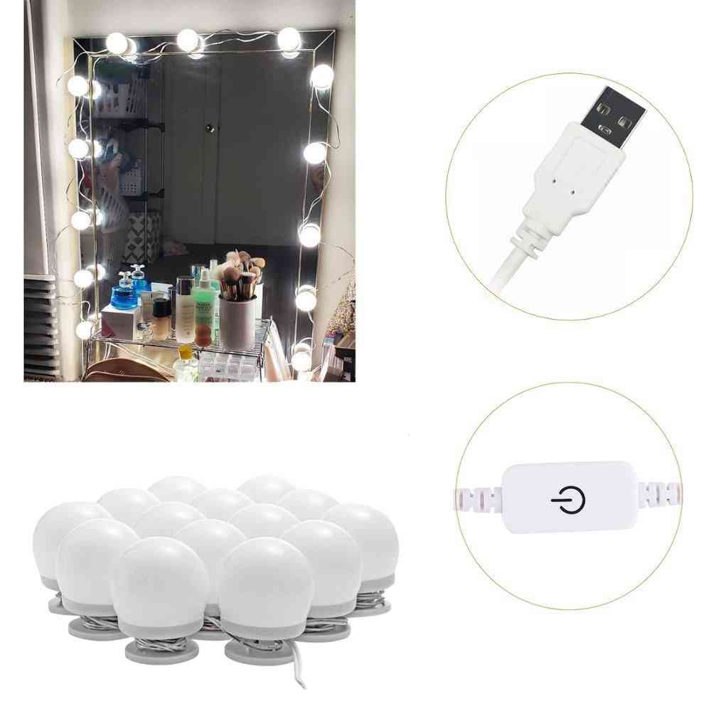 Adjustable- Vanity Makeup, Touch Dimmer, Led Light Bulbs