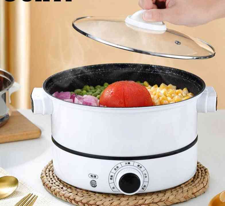 Electric Cooking Pot, Medical Stone Coating Hot Pot / Steamer Insulation Fry Pan