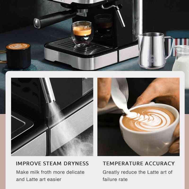 Inox Semi Automatic- Hot Water Steam, Temperature Display, Coffee Machine