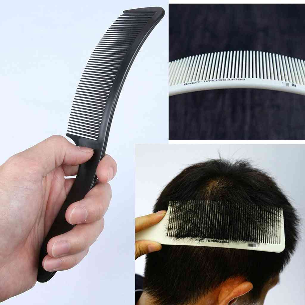 Curved Shaver Hair Clipper Cutting Comb - Barber Salon Hairdressing Accessories