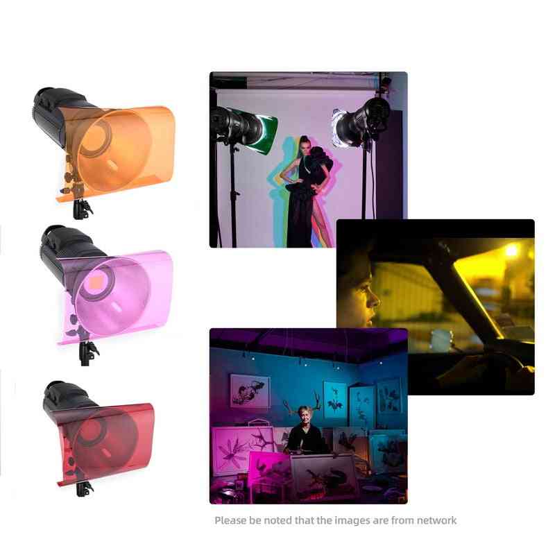 Lighting Gel Filters Transparent Colour Correction Light Sheet Film Kit