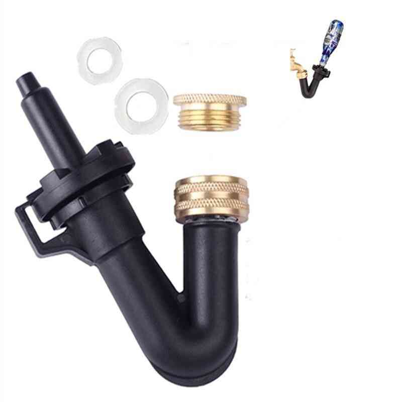 Home Brew Beer Wine Bottle Washer Rinser With Kitchen Faucet Adapter