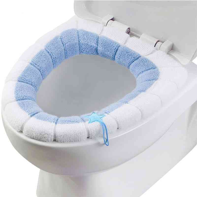 Reusable Winter Soft Toilet Seat Cover Bathroom Accessories