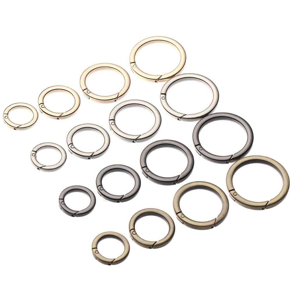 Zinc Alloy Plated Gate Snap Clasp Clip Spring O-ring Buckle