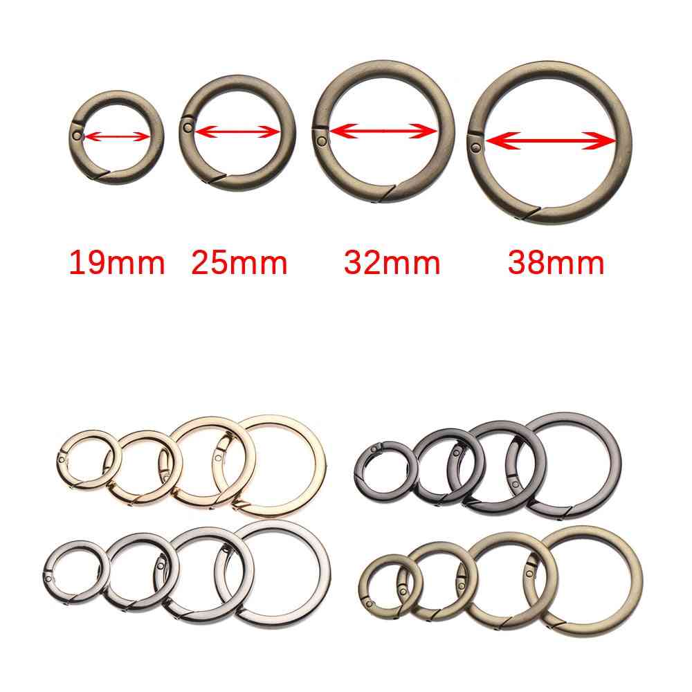 Zinc Alloy Plated Gate Snap Clasp Clip Spring O-ring Buckle