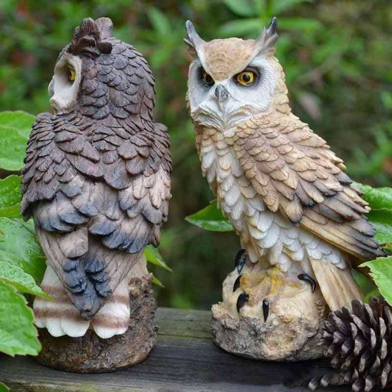 Art Craft Cute Decoration Owl Statue