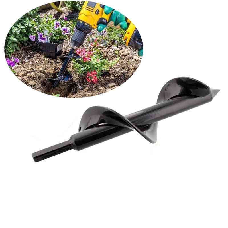 Garden Planter Spiral Drill. Bit Flower Bulb Hex Digger Tools