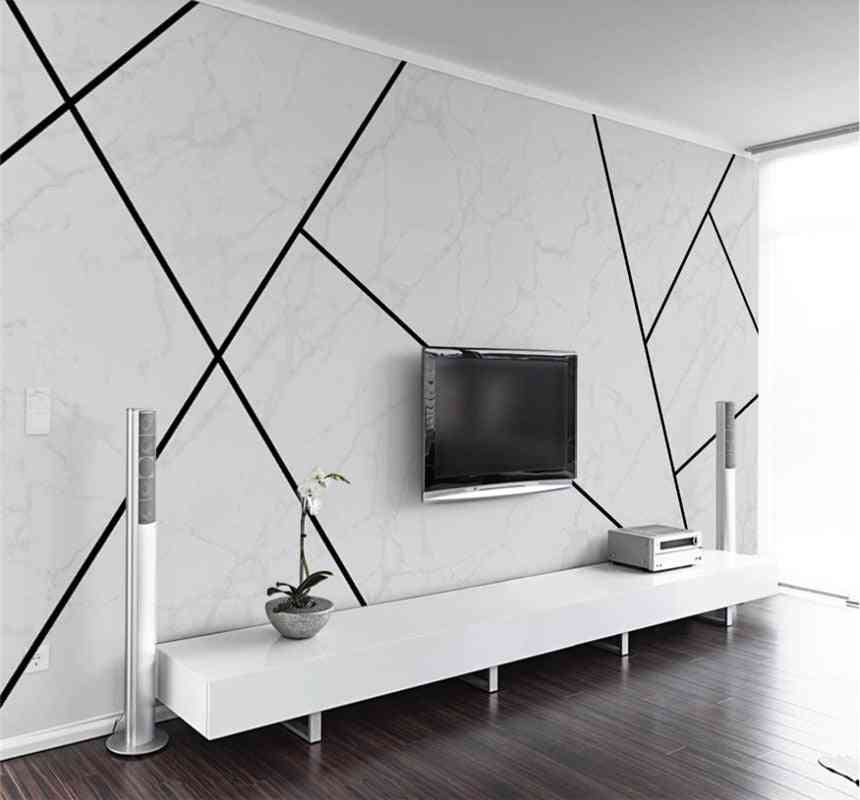 Modern Simple- Personality Abstract, Geometric Line, Bedroom Wallpaper