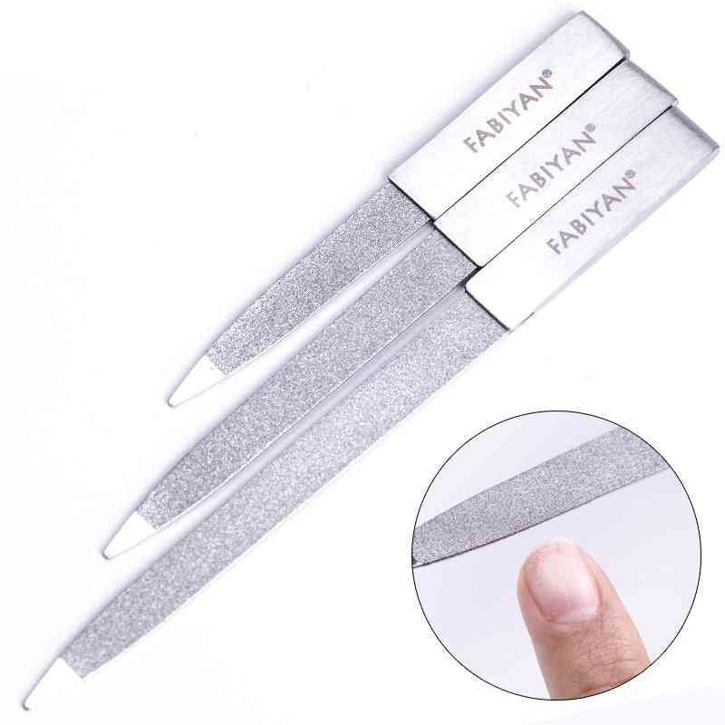 4/5/6 Inch Nail Art File Stainless Steel Metal Cuticle Pusher